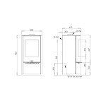 Krbová kamna ADURO 17.1 LUX WHITE